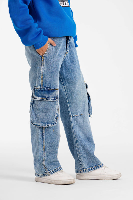 بنطلون جينز من 6 الي 14 سنة