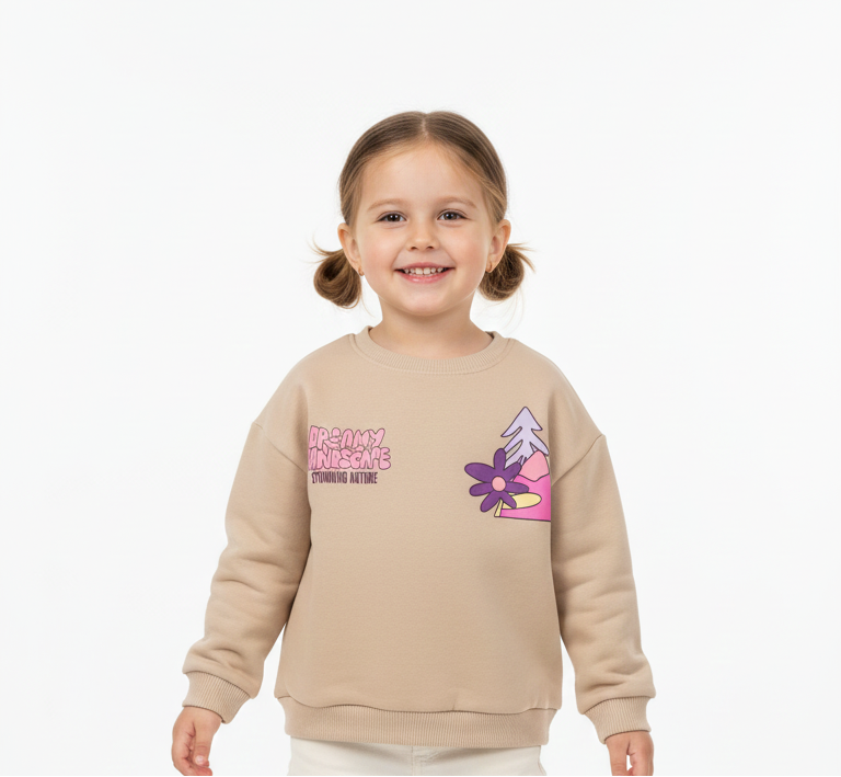 سويت شيرت بناتي مبطن