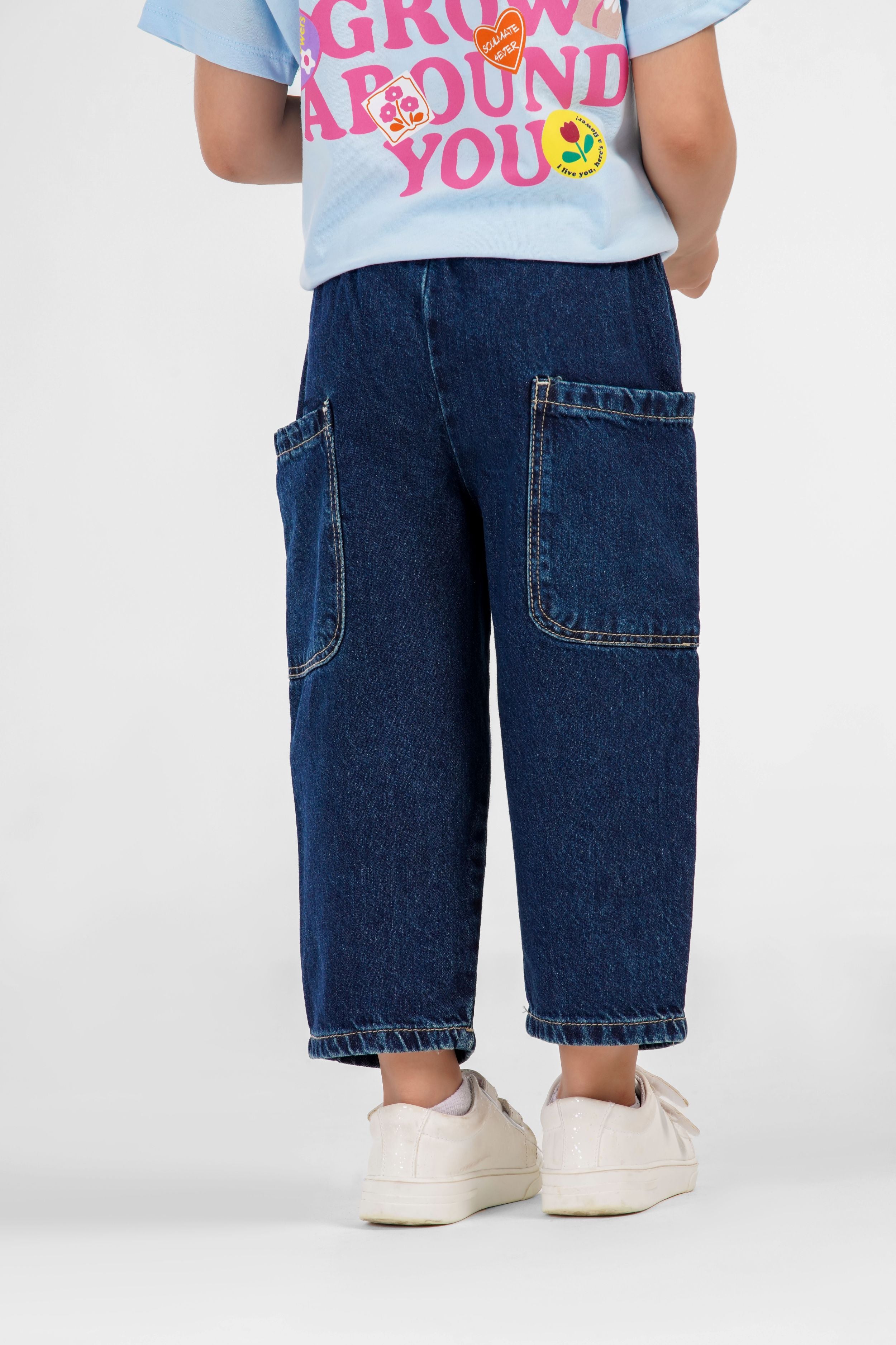 بنطلون جينز من سن 18/24 ل 6 سنين