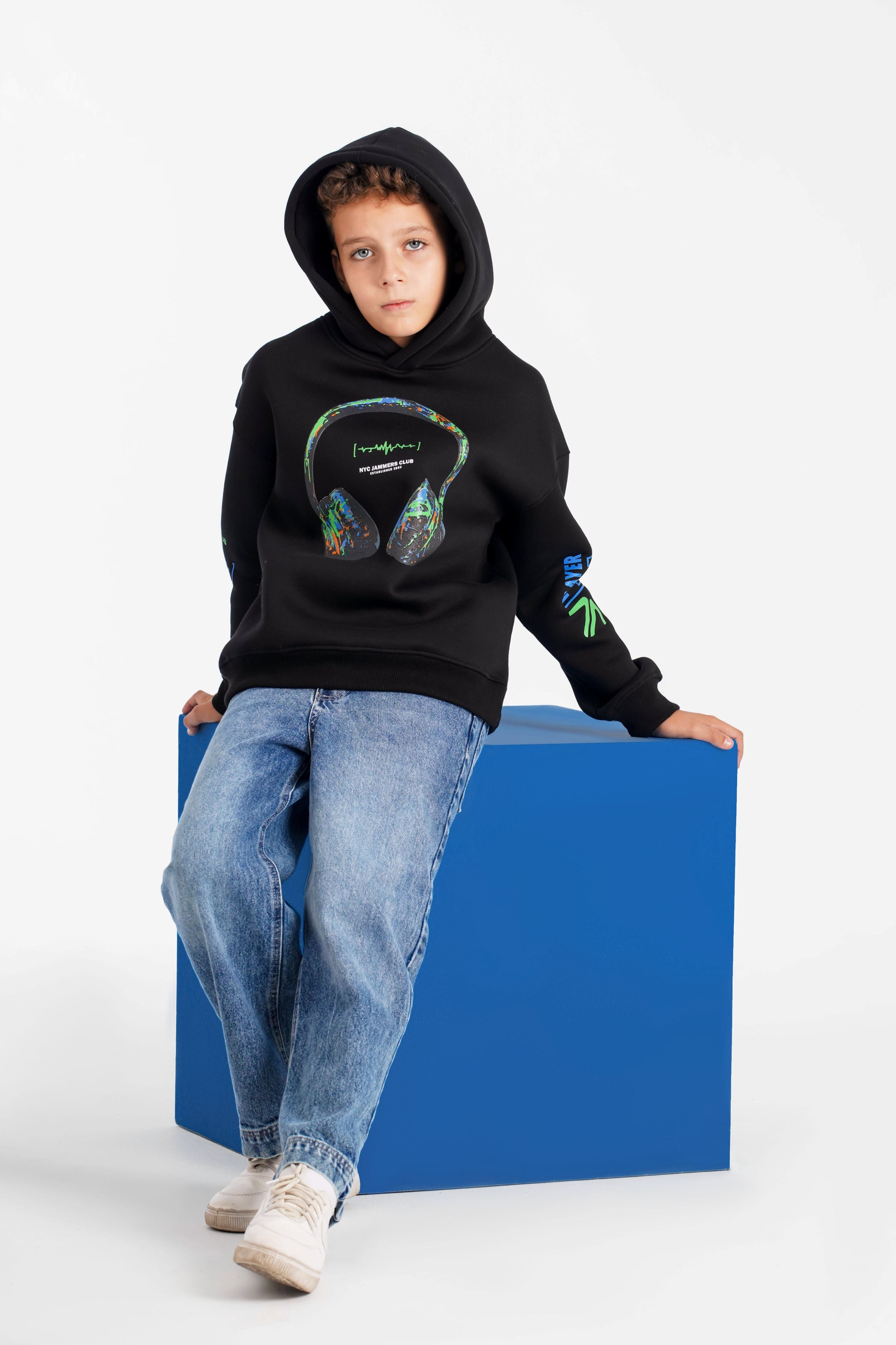 سويت شيرت كابيشو مبطن من6 الي 14 سنة