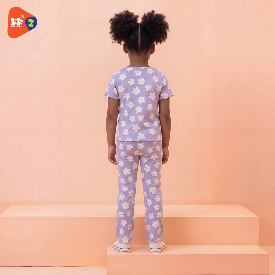 بنطلون بناتى وايد ليج