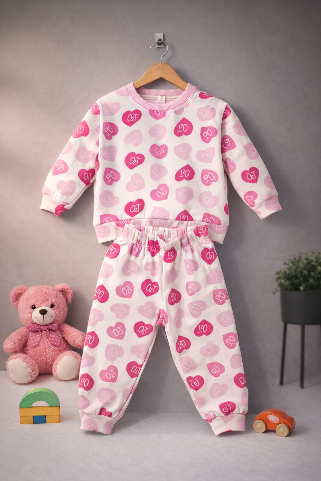 طقم بناتي مبطن