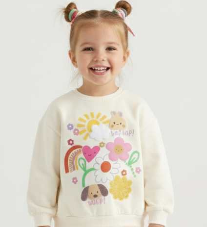 سويت شيرت بناتي مبطن