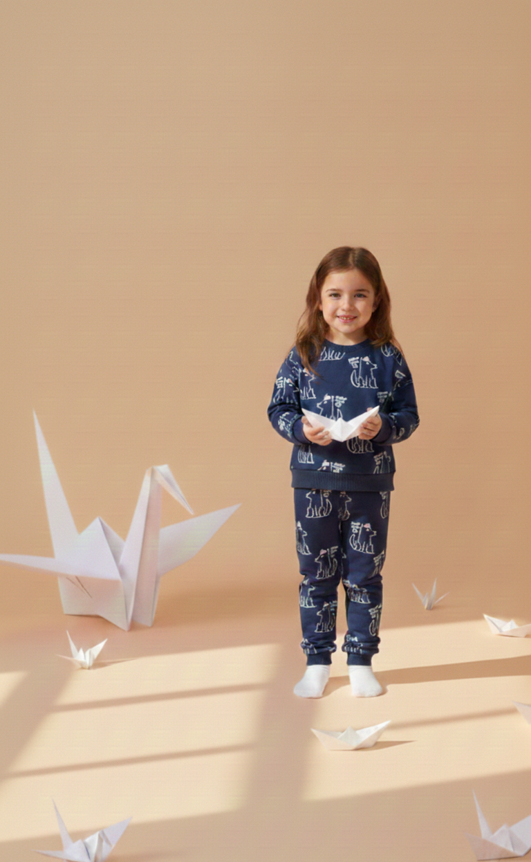 طقم مبطن بناتي