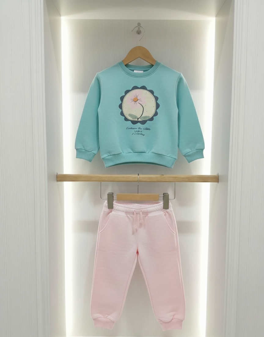 طقم بناتي مبطن