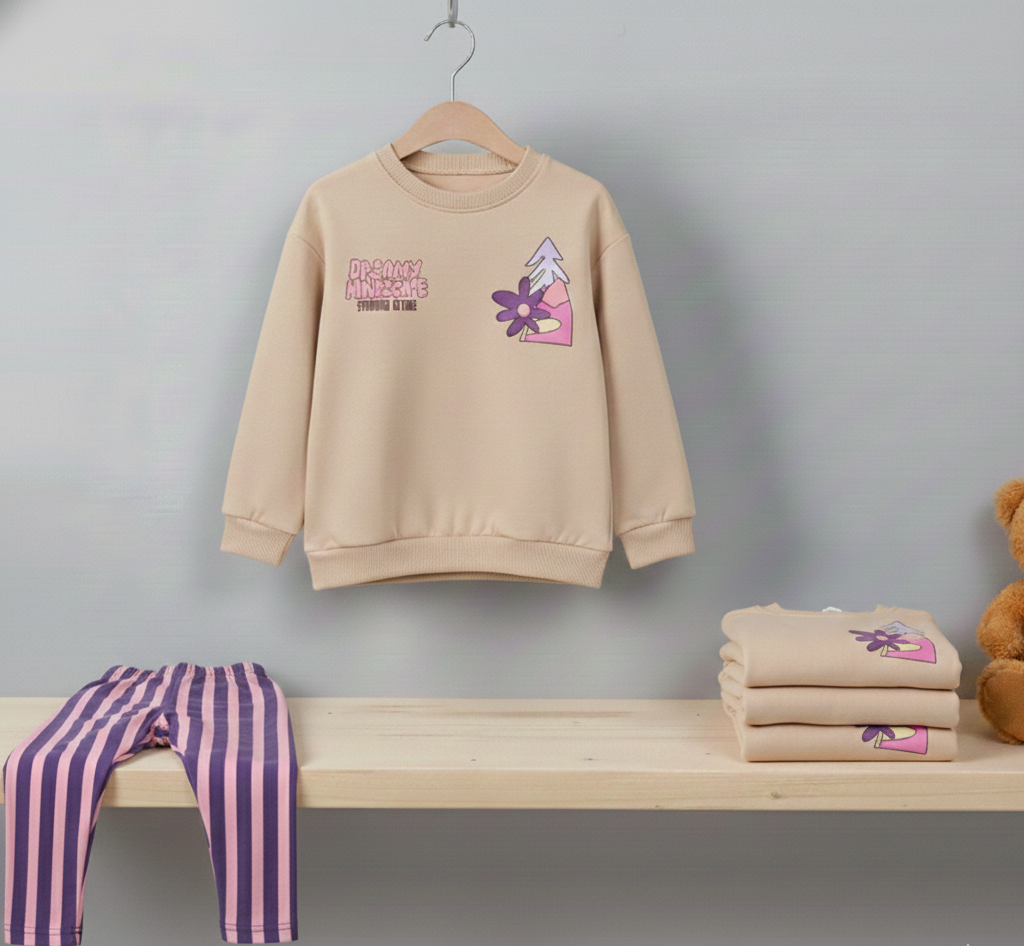 سويت شيرت بناتي مبطن