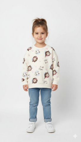 سويت شيرت بناتي مبطن