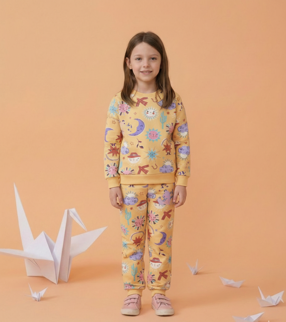 طقم مبطن بناتي