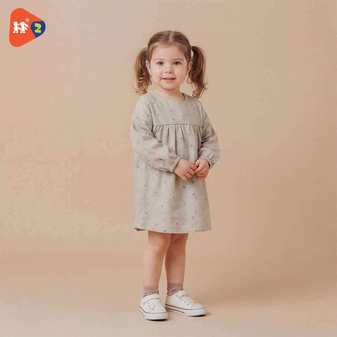 فستان بناتي مبطن